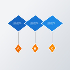 THree columns infographic template design. Business concept infograph with 3 options, steps or processes. Vector visualization can be used for workflow layout, diagram, annual report, web