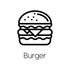 Hamburger icon vector. Linear style sign for mobile concept and web design. Hamburger symbol illustration. Pixel vector graphics - Vector.