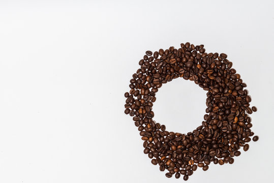 Coffee beans on isolated background. Good for wallpaper and background