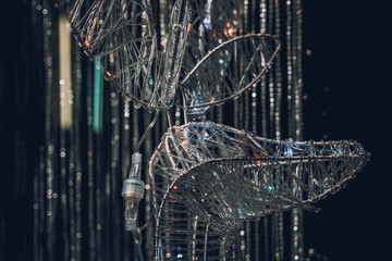 Deer decoration made out of metal