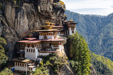 Paro Taktsang in Bhutan - obrazy, fototapety, plakaty