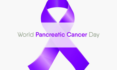 Vector illustration on the theme of World Pancreatic Cancer day in November.