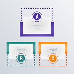 Organisation Structure infographics template design. Business concept infograph with 3 options, steps or processes. Vector visualization can be used for workflow layout, diagram, annual report, web