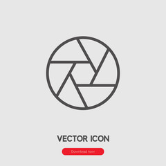 Camera focus icon vector sign symbol. Focus vector.