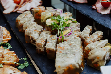 close up on chicken jelly