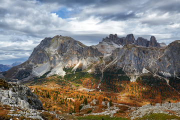 Fototapeta premium Beautiful landscape of Italian dolomites