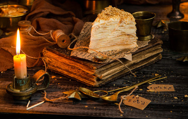 russian multilayered cake napoleon