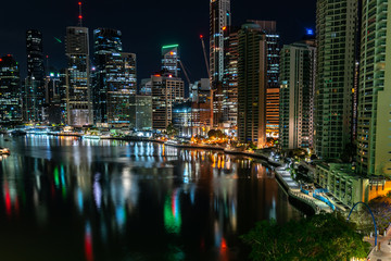 Brisbane city at night