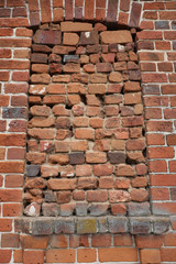 the window was bricked up in a private house