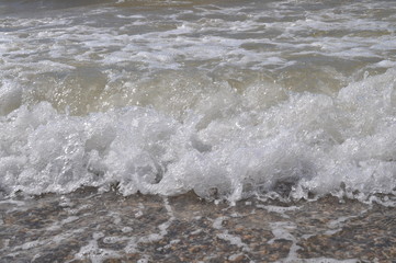 waves on beach