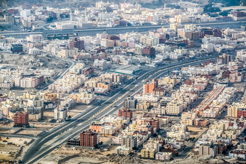 Aerial view of Makkah city, Makkah, Saudi Arabia