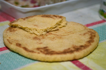 traditional homemade Moroccan bread