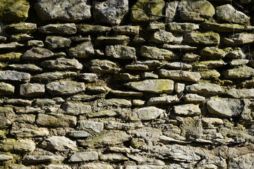 Ornate walls made of natural stone materials