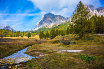 Spring flows through the valley