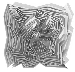 Maze concept, choices and challenge theme; original 3d rendering illustration