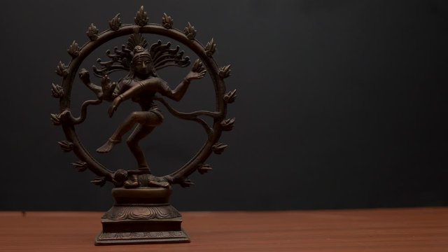 Hind God Shiva as Nataraja . The Nataraja is depicted as the God of dance 