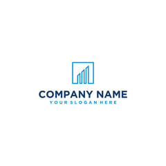 Financial logo design vector