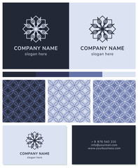 vector logo and business card layout