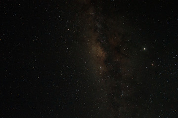 Fototapeta na wymiar Austral sky milky way detail taken from Tanzania