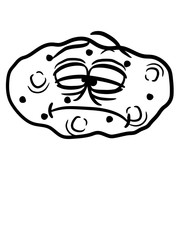 lebendige müde kartoffel gesicht lustig traurig knolle ernte lecker hunger essen gemüse clipart design cool comic cartoon
