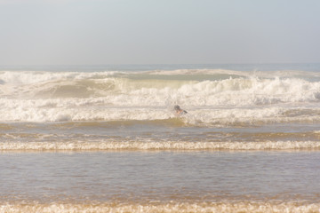 Walk along the coast of the Atlantic Ocean, Casablanca, Morocco