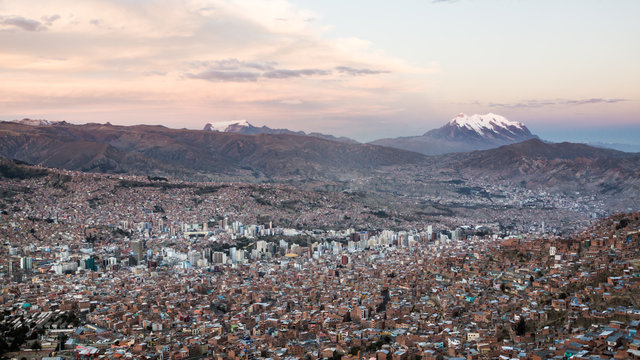 Evening view over La Paz