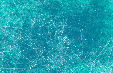 Abstract technology AI geometric futuristic lines background