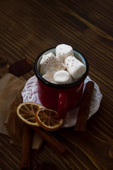 Hot chocolate on a moody day