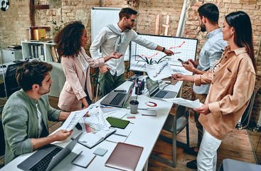 Young business people in office