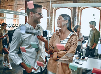 Young business people in office