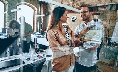 Young business people in office