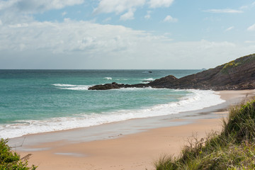 The coast and beach of Erquy, France, Brittany