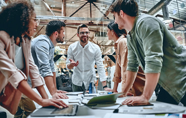 Young business people in office