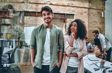 Young business people in office