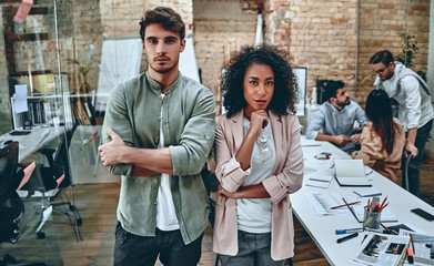 Young business people in office
