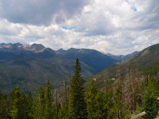 Along the Trail Ridge Road in the Rocky Mountain National Park