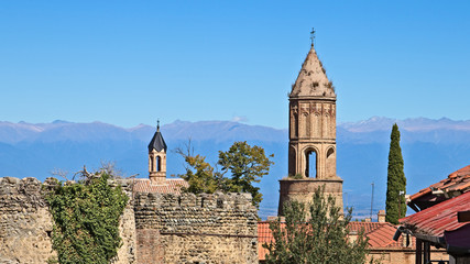 Fototapeta na wymiar Signagi or Sighnaghi is a town in Georgia's easternmost region of Kakheti.