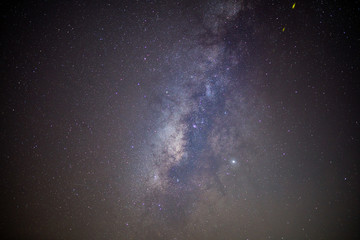Fototapeta na wymiar Night sky milky way galaxy in the winter season