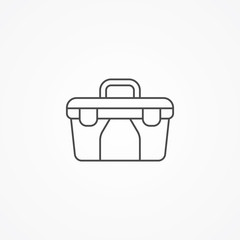 Toolbox vector icon sign symbol