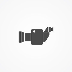Video camera vector icon sign symbol