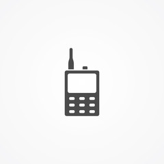 Walkie talkie vector icon sign symbol