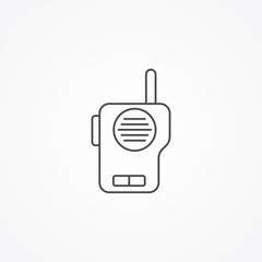 Walkie talkie vector icon sign symbol