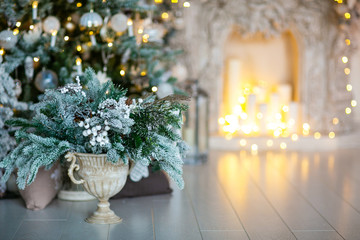 festive christmas and new year decorations