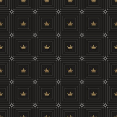 Dark Background, Seamless Pattern. Suitable for Book Cover, Poster, Logo, Invitation. Vector.