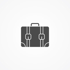 Suitcase vector icon sign symbol