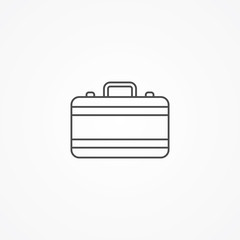Suitcase vector icon sign symbol