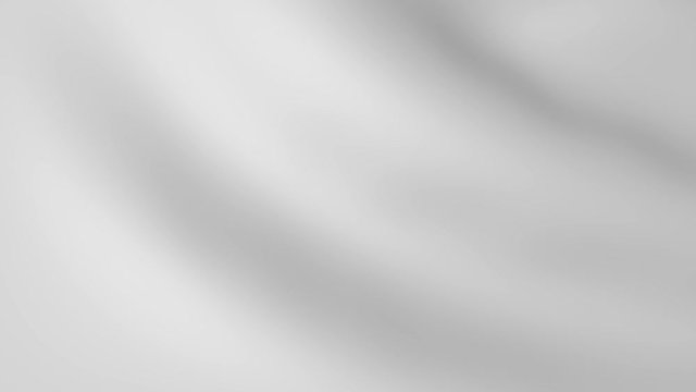 Silver grey white color cloth waving background. Seamless loop. 
