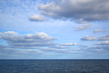 Sea and sky view background