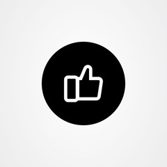 Thumbs up icon vector design, like symbol.