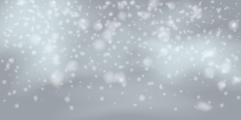 Snowflakes, snowfall.